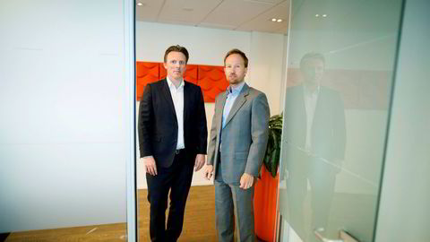 EQTs toppsjef Christian Sinding (til høyre) og Norden-sjef Anders Misund har høstet flere milliarder kroner privat det siste året, tross koronakrisen. De håper å gjøre et nytt oppkjøp i Norge før året er omme.