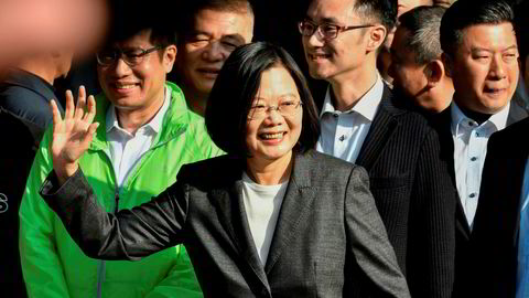 Taiwan sittende president Tsai Ing-wen blir sittende etter lørdagens valg.