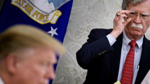 Nasjonal sikkerhetsrådgiver John Bolton var lite begeistret for president Donald Trumps lefling med autokrater.
