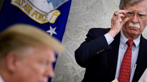 Nasjonal sikkerhetsrådgiver John Bolton var lite begeistret for president Donald Trumps lefling med autokrater.