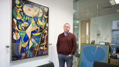 Påtroppende sjef i Oljefondet, Nicolai Tangen, fotografert på London-kontoret til hedgefondet AKO Capital som Tangen startet i 2005.