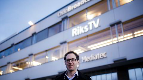 Administrerende direktør Jérôme Franck-Sætervoll i RiksTV.