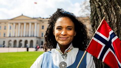 Haddy Njie ledet også NRKs tv-sending fra Slottsplassen 17. mai i fjor.