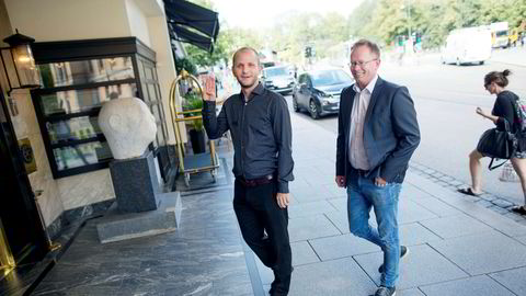 Konsernsjef Robin Reed (t.v) og medgründer Frode Fagerli i Gaming Innovation Group.