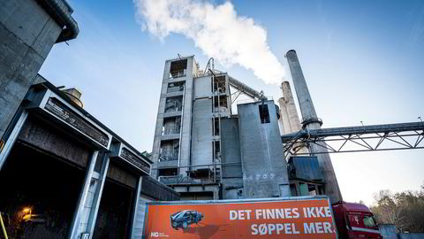 Sementprodusenten Norcem i Brevik i Telemark er et av de to anleggene som inngår i prosjektet om norsk karbonfangst og -lagring.