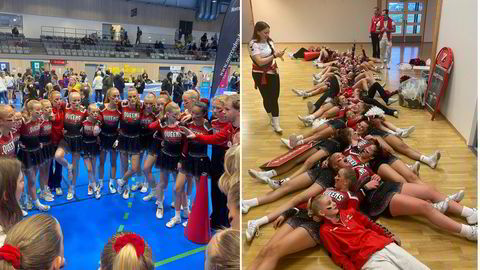 Det er laget som teller. I cheerleading er det ingen primadonnaer eller enere eller stjerner, skriver artikkelforfatteren. Bildet er fra Viqueens Cheerleaders i Oslo.