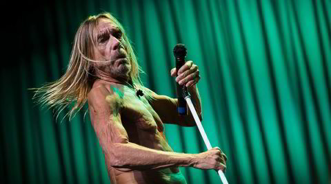 Rockens mest kjente overkropp tilhører Iggy Pop, her på 72-årsdagen i Australia i 2019.
