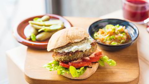 Populær. Stamkundene ble misfornøyde da Smalhans en gang prøvde å ta vegetarburgeren av menyen