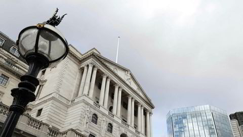 Det britiske pundet har falt til sitt laveste nivå siden 1985. Her fra bygningen som huser den britiske sentralbanken.