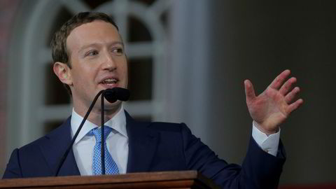 Facebook-gründer Mark Zuckerberg under en tale ved Harvard i mai i år.