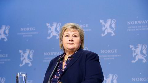 Statsminister Erna Solberg.