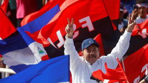 President Daniel Ortega feirer 39-årsdagen for revolusjonen i Nicaragua.