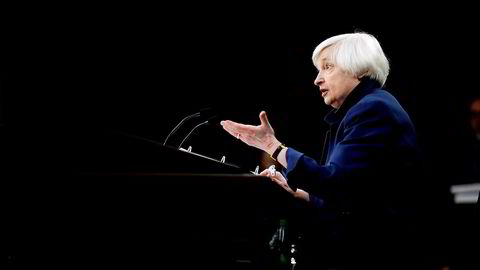 Janet Yellen har i dag stillingen som sentralbanksjef i USA, men flere ønsker stillingen neste år.
