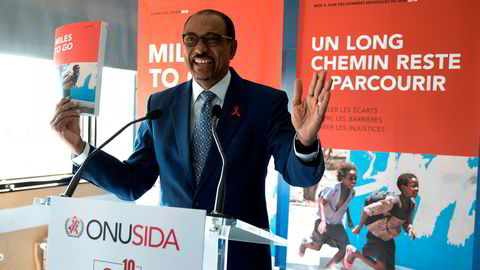 Lederen for FNs aidsprogram (UNAIDS), Michel Sidibe, frykter ny aidskrise selv om færre smittes enn tidligere.