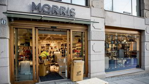 Veske- og koffertbutikkjeden Morris' butikk i Storgata, Oslo.