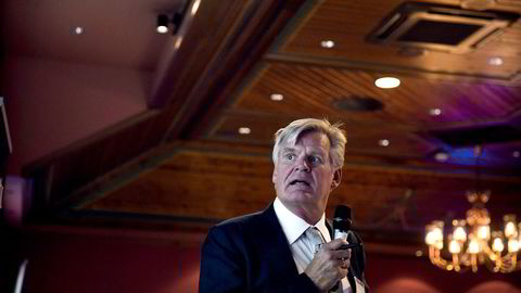 Tor Olav Trøim er styreleder og blant de største private aksjonærene i Borr Drilling. Her er han på paretokonferansen i 2018.