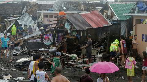 Tyfonen Kammuri har forårsaket store ødeleggelser på Filippinene.