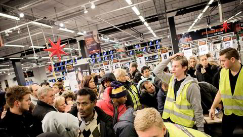 Man bør ha gode rutiner for gjennomgåelse og sjekk av kampanjer og andre markedsføringstiltak før de lanseres. Her fra Black Friday på Sørlandssenteret utenfor Kristiansand.