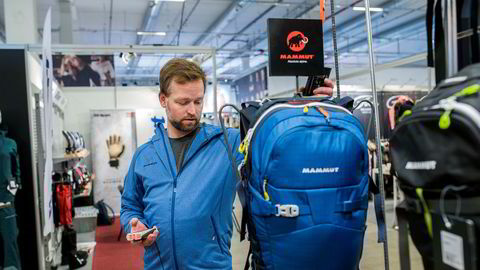 Øystein Halvorsen Markeds og kategorisjef Mammut Ajungilak, som håndterer det skandinaviske markedet for utstyrsprodusenten, på Norspomessen.