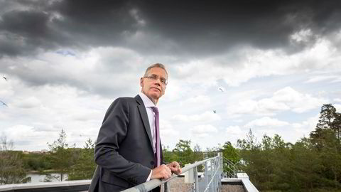 SAS' konsernsjef Rickard Gustafson har etter den utmattende streiken i vår lagt planene for hvordan selskapet kan vokse med et helt nytt flyselskap. Her fra hovedkontoret i Stockholm.