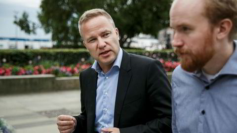 Her Resetts redaktør Helge Lurås (til venstre) og Bjørn Ihler produsent.
