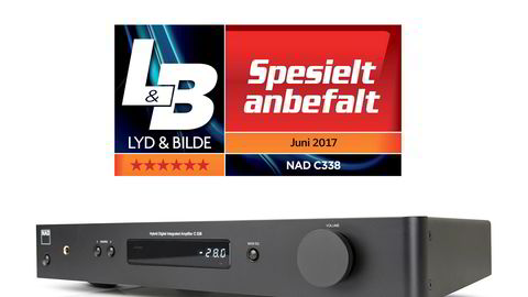 NAD C338. NAD C338 tryller frem godlyd uansett hvilken kilde du spiller fra.