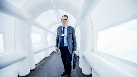 Hydro-sjef Svein Richard Brandtzæg, her fra tunnelen inn mot konferansesenteret under World Economic Forum i Davos i januar, opplevde et godt 2017.