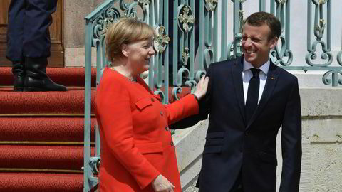 Tysklands forbundskansler Angela Merkel og Frankrikes president Emmanuel Macron forsøker å finne veien fremover for EU.