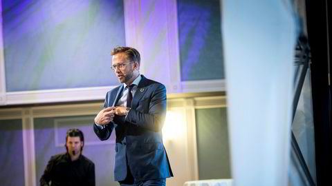 Å starte og drive bedrift en av livshendelsene som regjeringen har prioritert i den nye digitaliseringsstrategien, skriver sigitaliseringsminister Nikolai Astrup i innlegget. Her er han på Boligkonferanse 2019.