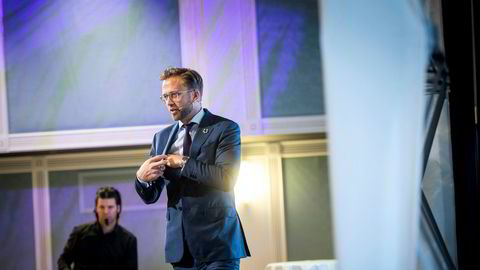 Å starte og drive bedrift en av livshendelsene som regjeringen har prioritert i den nye digitaliseringsstrategien, skriver sigitaliseringsminister Nikolai Astrup i innlegget. Her er han på Boligkonferanse 2019.