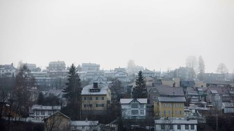 Leieprisene steg mest i Oslo i 2019. Avbildet er eneboliger i Ekebergåsen i Oslo.