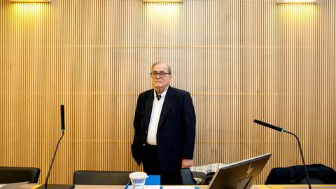 Investor og gründer Tore Hansen-Tangen i retten under behandlingen av konkursbegjæringen til selskapet Viking Heat Engines.