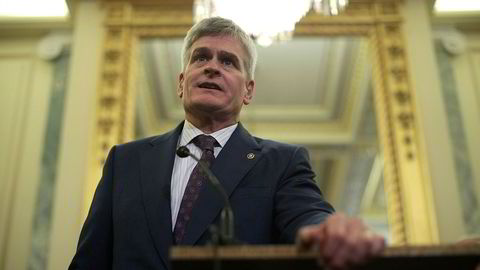 Senator Bill Cassidy i Washington i september. Han er en av senatorene bak det nye lovforslaget for å fjerne Obamacare.