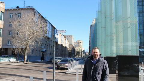 Kværners Russland-sjef Axel Mørkved Thorsdal ved selskapets kontor i Moskva.
