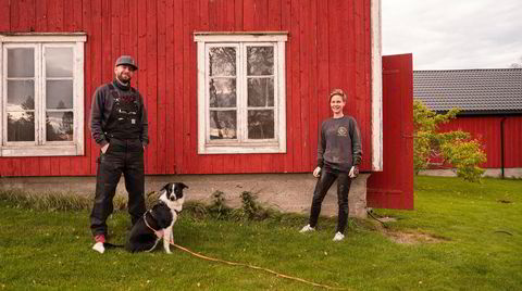 Imot snusfornuft. Eirik Volent og Anna Widén-Björk har på mirakuløst vis fått reist en snusfabrikk på en bondegård i Byneset utenfor Trondheim. Hunden er selvsagt oppkalt etter en tobakkssort: Alida.