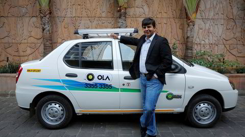 Bhavish Aggarwal i Mumbai er administrerende direktør og medgründer av Ola, en appbasert bilservice, Indias svar på Uber.