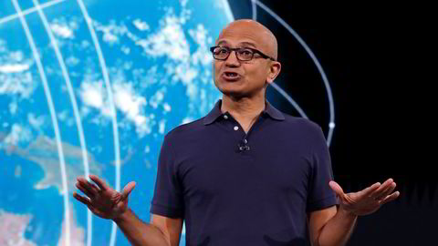 Microsofts toppsjef og styreleder Satya Nadella.