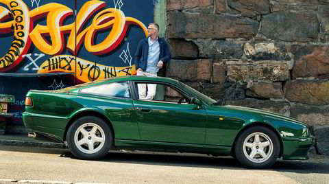Terje Jacobsen og hans Aston Martin Virage.