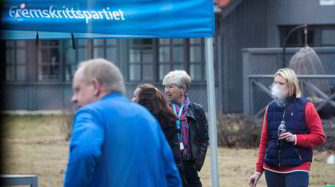 Som medlem i Stortingets helse- og omsorgskomite fikk Sylvi Listhaug Stortinget til å betale for utlegg i Arendalsuka 2018, der hun bodde gratis hos Philip Morris. Bildet er fra partiets landsmøte samme år. Da Sylvi Listhaug var folkehelseminister ønsket hennes eget departement å ta fra henne alt ansvar for tobakkspolitikken.