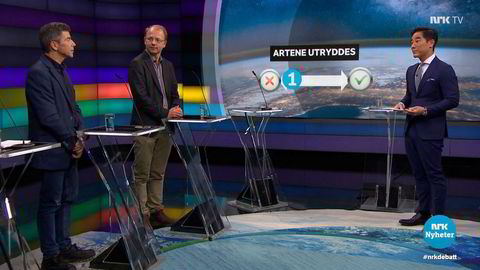 I programmet Debatten på NRK spurte programleder Fredrik Solvang: Blir kloden ubeboelig? Blir artene utryddet? Svarene var beroligende.