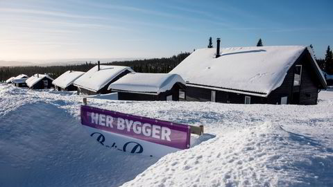 2020 og 2021 ble to rekordår i hyttemarkedet. Her fra nye hytteprosjekter påbegynt på Sjusjøen i 2019.