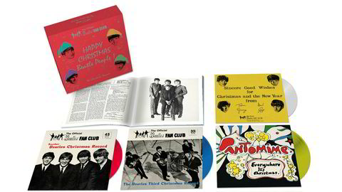 Beatlesboks. The Beatles var glad i sine fans, og de var glade i dem. Medlemmer av fanklubben fikk tilsendt en single hver jul, med musikk og alskens dilldall. Nå er disse for første gang tilgjengelig for allmennhenten i bokssettet «The Christmas Records»