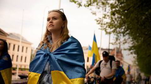 Engasjert. Oksana Babyak har satt karrieren på vent for å bidra i kampen for Ukrainas frihet.
