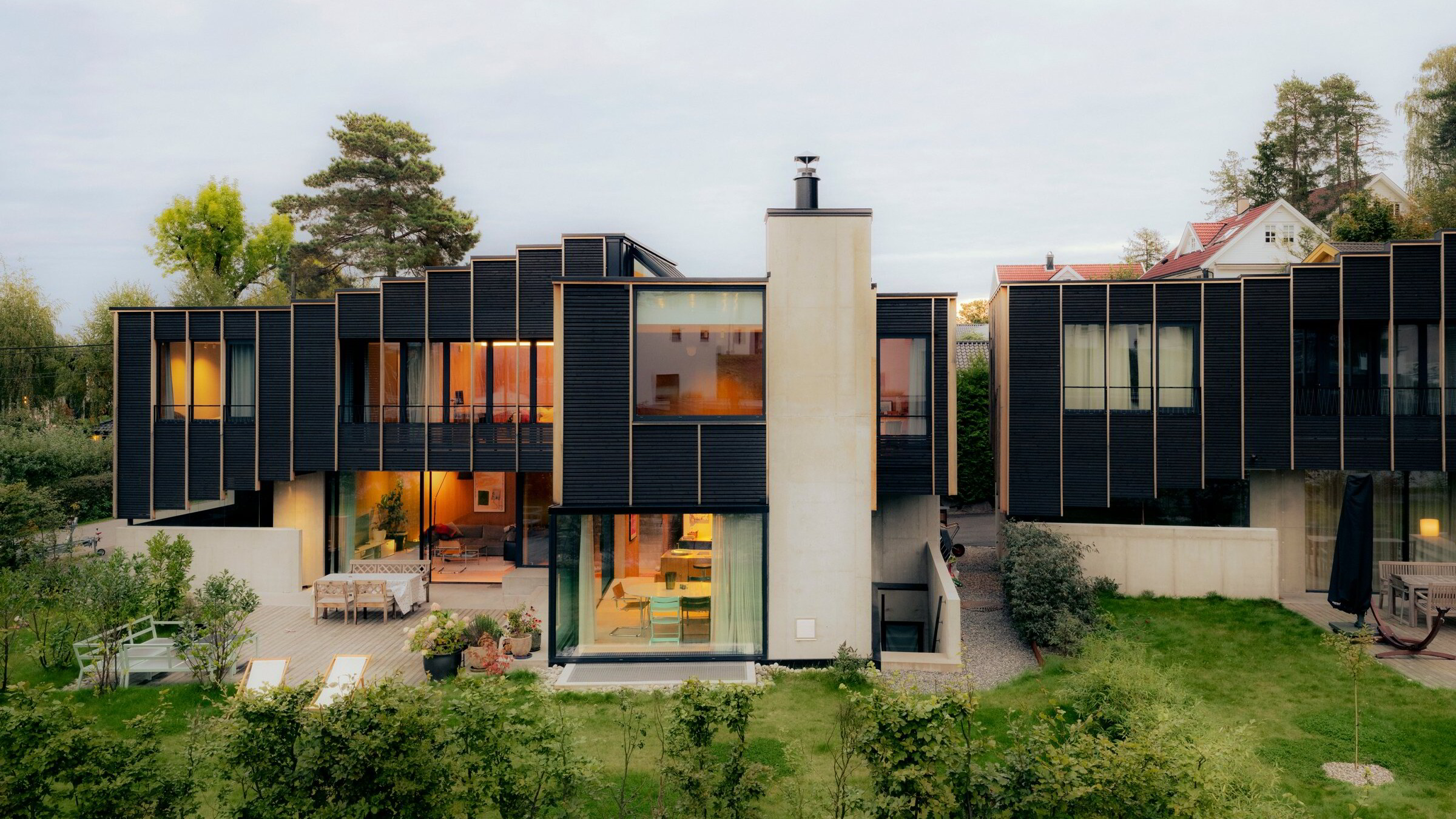 Det viktigste rommet er på utsiden av husveggen