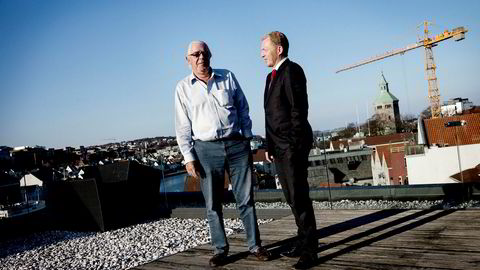 Når Storebrand kjøper opp Skagen får Kristoffer Stensrud (til venstre) 560 millioner kroner, mens Westbø får 370 millioner kroner. Tor Dagfinn Veen, den tredje gründeren, får også 560 millioner kroner.