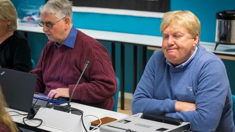 Bingo for Blindeforbund-topp: Assisterende generalsekretær Karsten Aak, til høyre, i Norges Blindeforbund har tjent millioner privat på forbundets satsing på spill og bingo. Her er han under organisasjonens landsstyremøte på Hurdal syn- og mestringssenter sammen med tidligere generalsekretær, nå seniorrådgiver Gunnar Haugsveen.