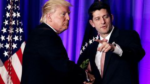 President Donald Trump er avhengig av samarbeid med Paul Ryan og andre republikanske ledere i Kongressen for å få gjennomført sin politikk.