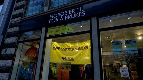 I et halvt år var det opphørssalg i denne Sport Norge-butikken før selskapet bak begjærte seg konkurs. Tidligere hadde Sport 1 en tapstynget butikk i det samme lokalet.