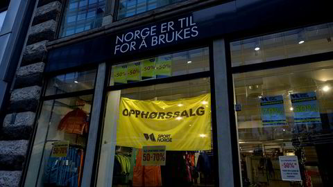 I et halvt år var det opphørssalg i denne Sport Norge-butikken før selskapet bak begjærte seg konkurs. Tidligere hadde Sport 1 en tapstynget butikk i det samme lokalet.