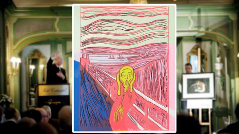 Einar Aas solgte et Andy Warhol serigrafi etter Munchs "Skrik" på Grev Wedel plass auksjoner.